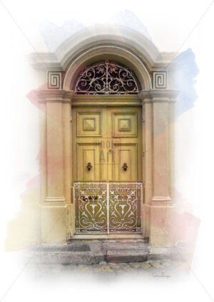 Yellow Old Door from Birkirkara