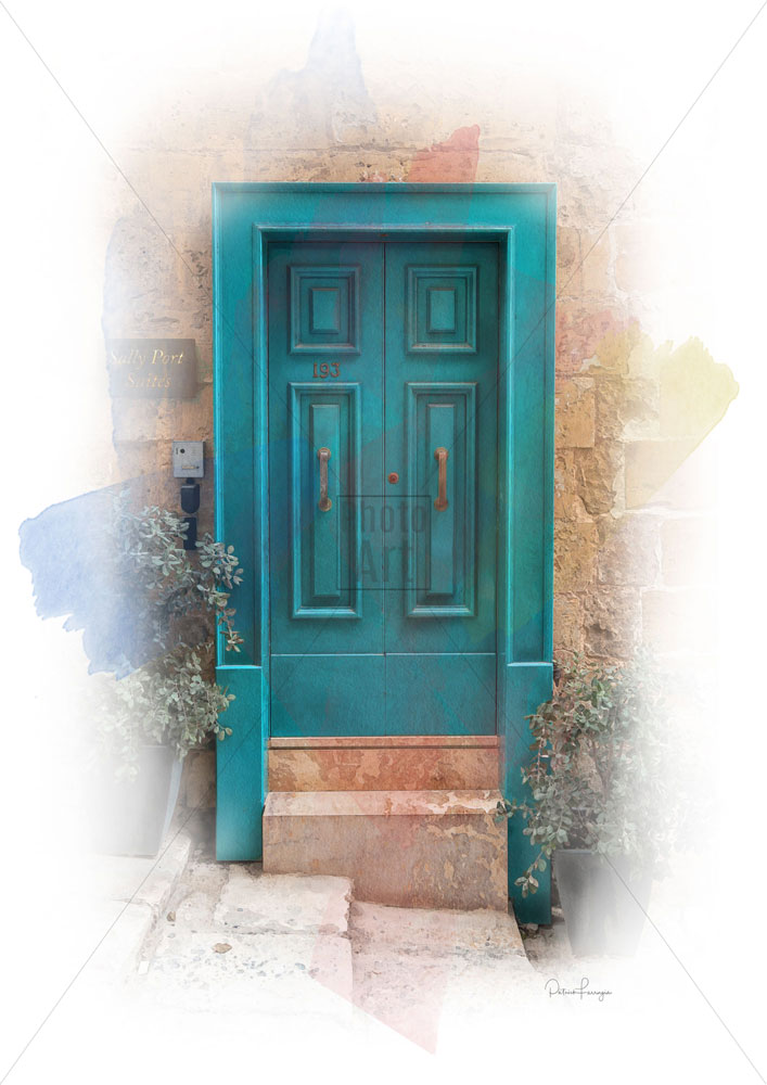 Blue Old Door from Valletta