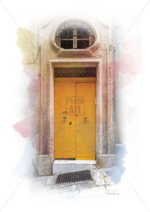 Yellow Old Door from Birgu
