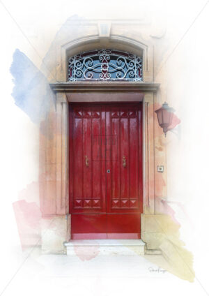 Red Old Door from Rabat